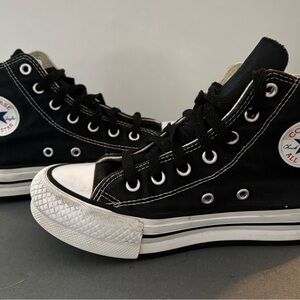 Converse Chuck Taylor Kids Black and White High-Top Sneakers 2